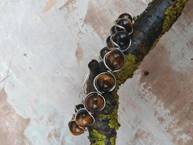 Bracelet antique Oeil de tigre 