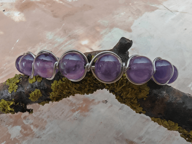 Bracelet antique Améthyste 