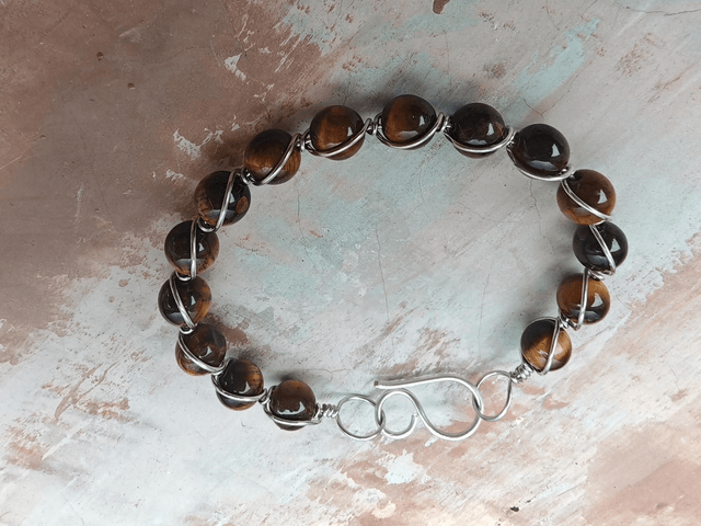 Bracelet antique Oeil de tigre 