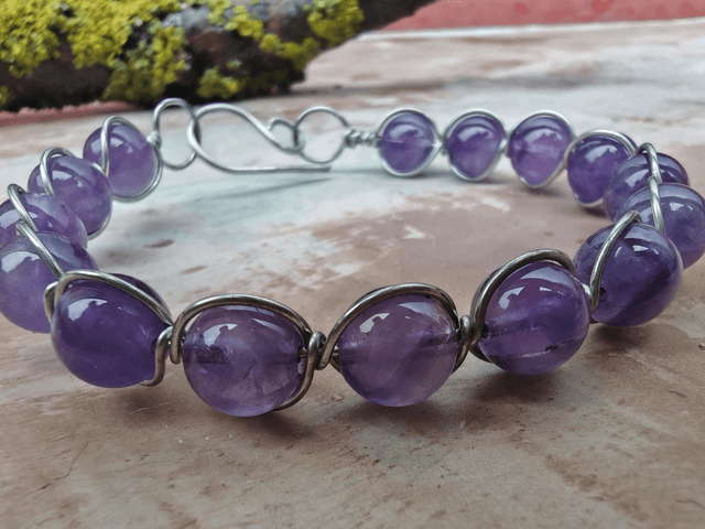 Bracelet antique Améthyste 