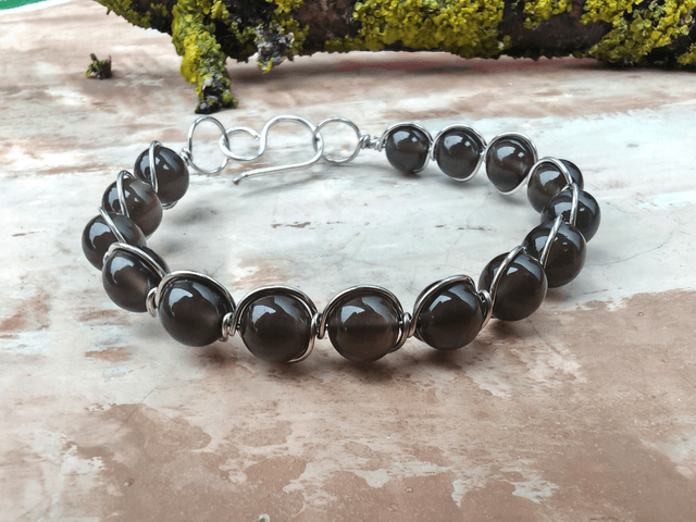 Bracelet antique quart fumé