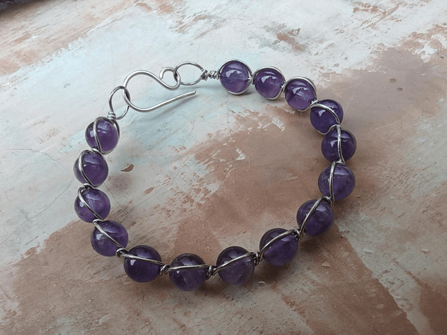Bracelet antique Améthyste 