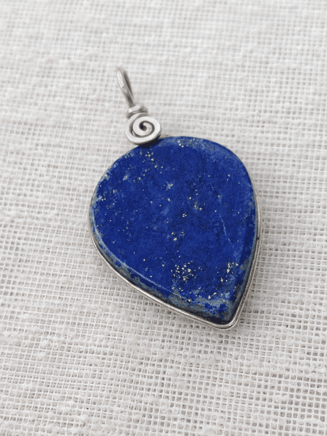 Pendentif Lapis lazuli - Argent 925 - goutte inverse